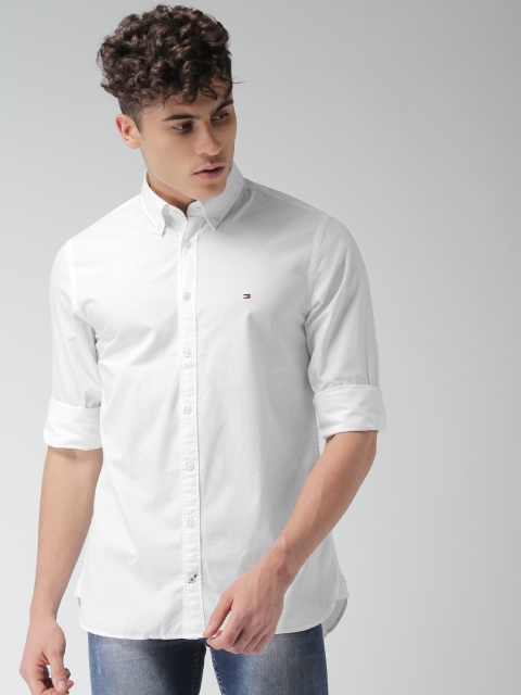 

Tommy Hilfiger Men White Smart Regular Fit Solid Casual Shirt