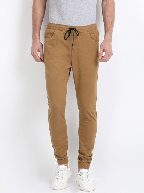 

Crocodile Men Khaki Slim Fit Solid Joggers