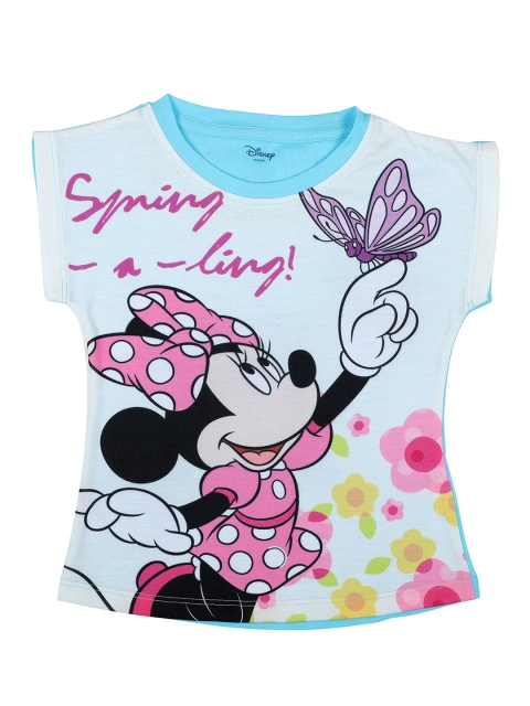 

Disney by Wear Your Mind Girls Blue Printed Top