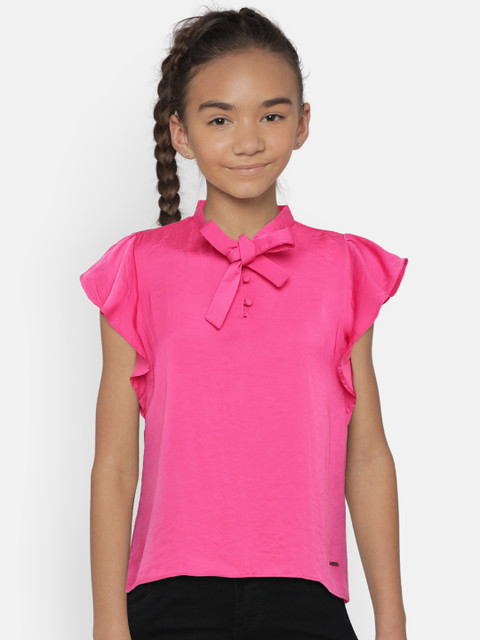 

Bossini Girls Fuchsia Solid Top