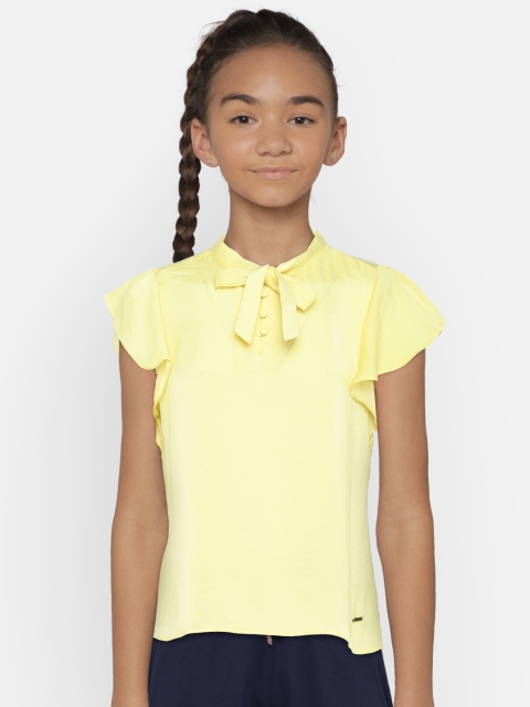

Bossini Girls Yellow Solid Top