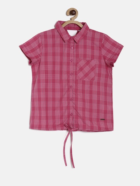 

Bossini Girls Pink Checked Top