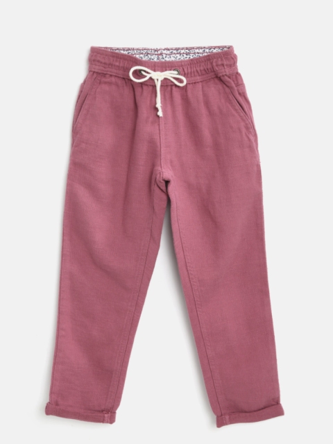 

Bossini Girls Burgundy Solid Trousers