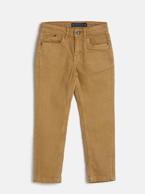 

Fame Forever by Lifestyle Boys Brown Regular Fit Solid Regular Trousers
