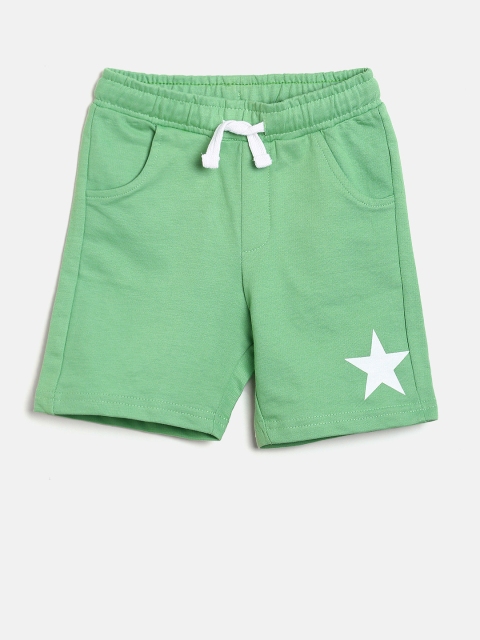 

Juniors by Lifestyle Boys Green Solid Regular Fit Regular Shorts