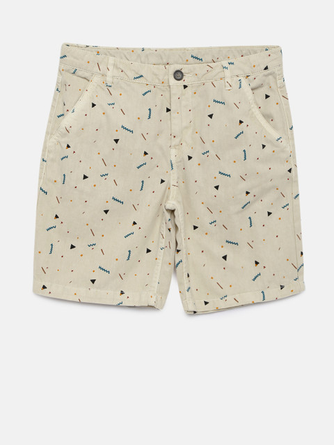 

Bossini Boys Beige Printed Regular Fit Shorts