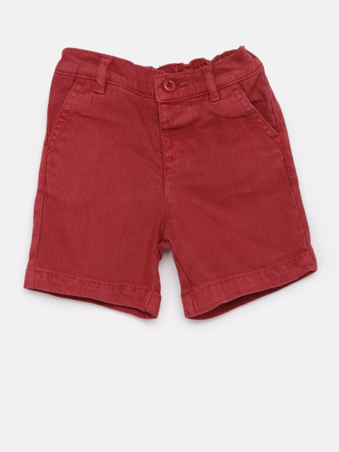 

Juniors by Lifestyle Boys Red Solid Regular Shorts