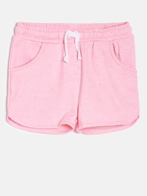 

Juniors by Lifestyle Girls Pink Solid Regular Fit Shorts