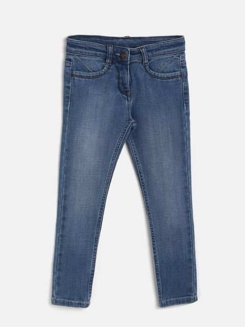 

Bossini Girls Blue Mid-Rise Clean Look Jeans