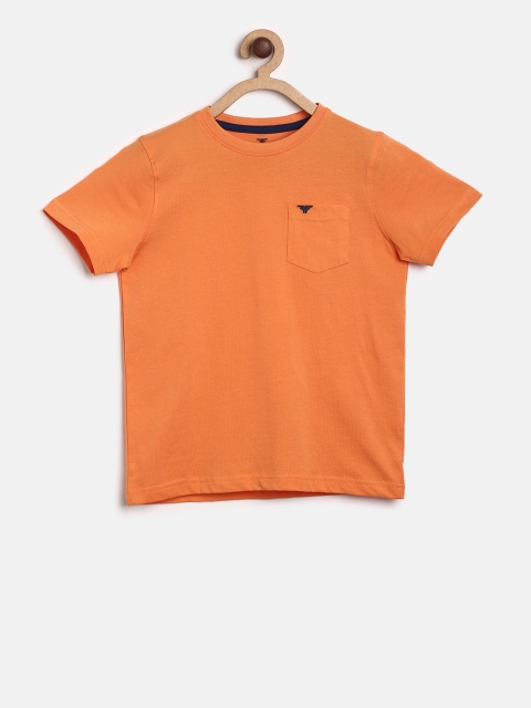 

Fame Forever by Lifestyle Boys Orange Solid Round Neck T-shirt