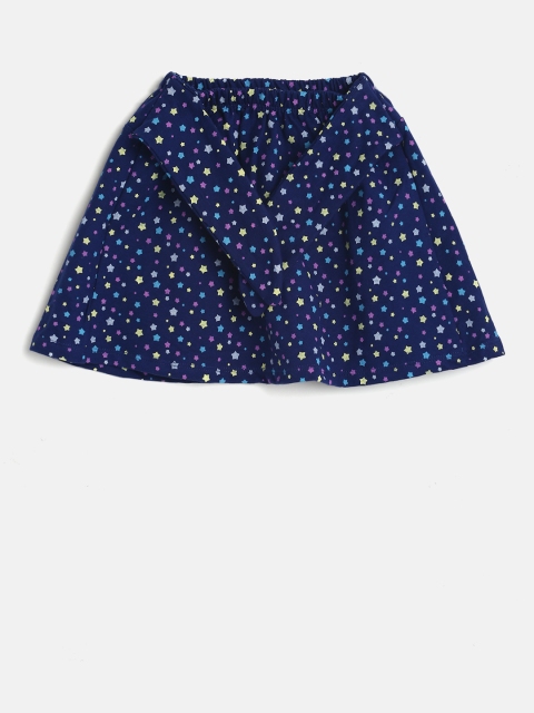 

Juniors by Lifestyle Girls Grey Printed Skirt, Navy blue