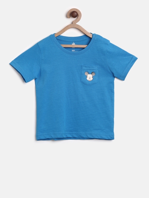 

Juniors by Lifestyle Boys Blue Solid Round Neck T-shirt