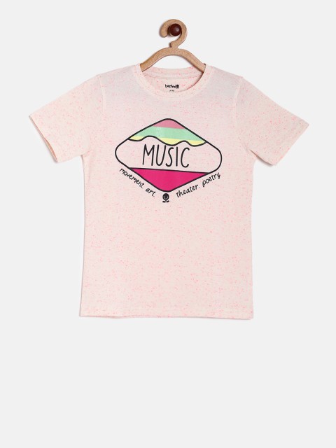

Bossini Boys Pink Printed Round Neck T-shirt