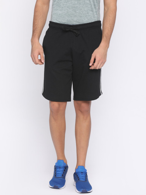 

FILA Men Black Solid SHEVO 2 Regular Fit Sports Shorts