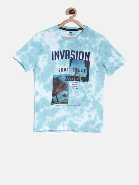 

Fame Forever by Lifestyle Boys Blue Printed Round Neck T-shirt