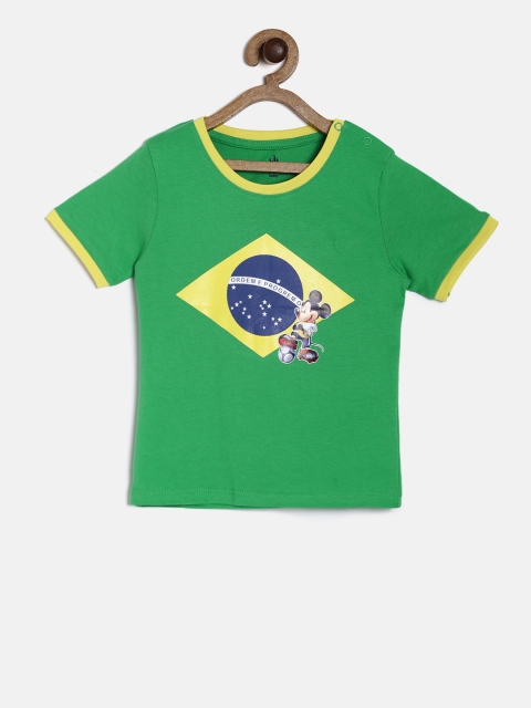 

Juniors by Lifestyle Boys Green Printed Round Neck T-shirt