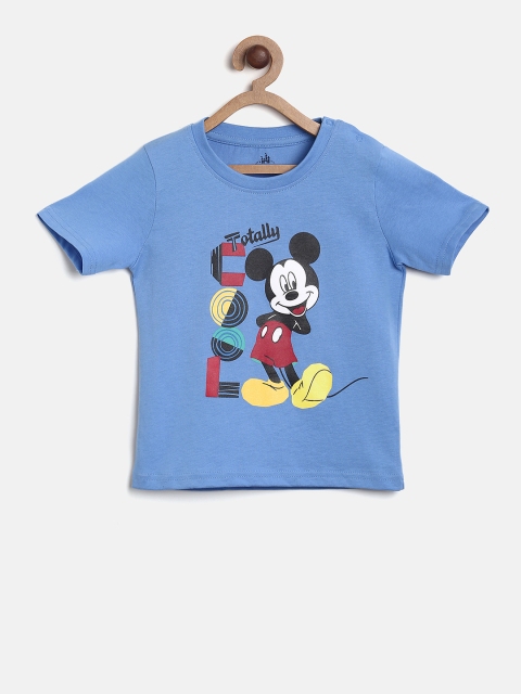 

Juniors by Lifestyle Boys Blue Printed Round Neck T-shirt