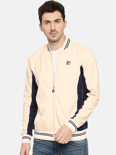 

FILA Men Beige Solid Bomber