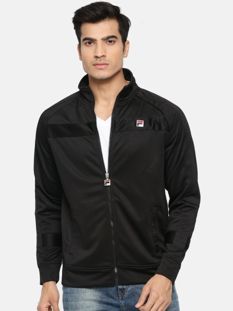 

FILA Men Black Solid Bomber