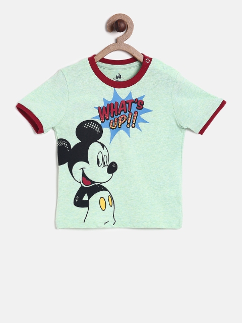 

Juniors by Lifestyle Boys Green Printed Round Neck T-shirt