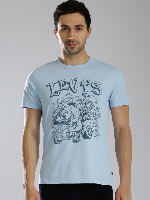 

Levis Men Blue Printed Round Neck T-shirt