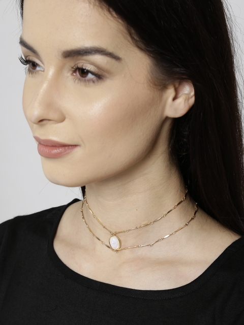 

OOMPH Gold-Toned Choker Necklace