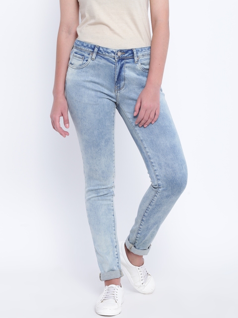 

Fusion Beats Women Blue Mid-Rise Clean Look Stretchable Jeans