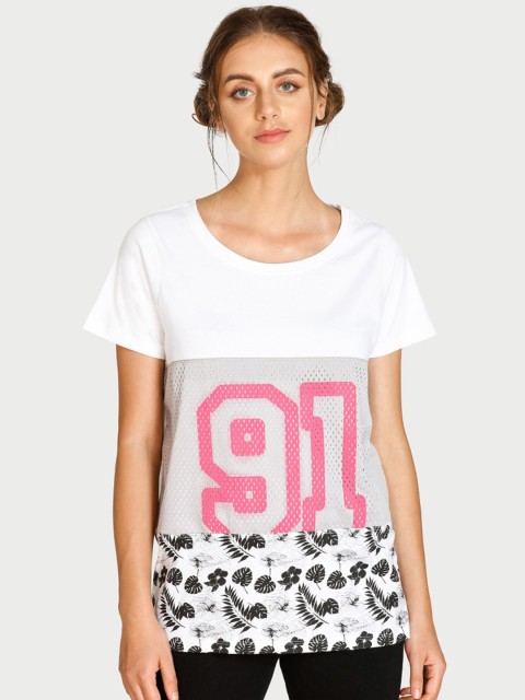 

WEST VOGUE by Zivame Women White Printed Top