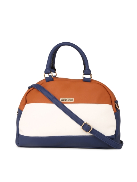 

CODE by Lifestyle Orange & Navy Blue Colourblocked Handheld Bag