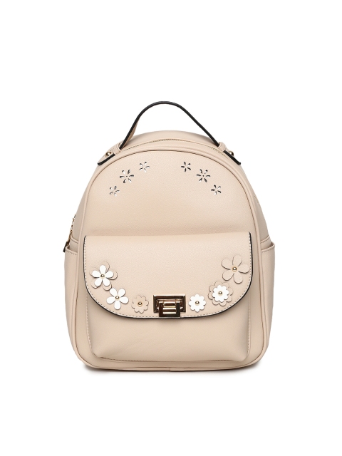 

Ginger by Lifestyle Women Beige Solid Backpack