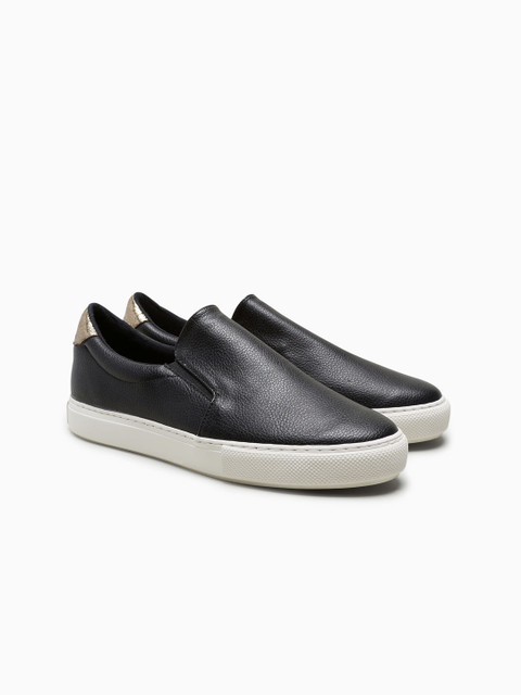 

next Women Black Slip-On Sneakers