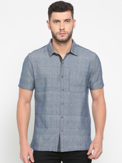

Numero Uno Men Blue Slim Fit Solid Casual Shirt