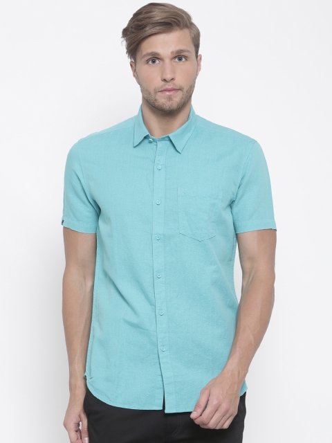 

Numero Uno Men Blue Slim Fit Solid Casual Shirt