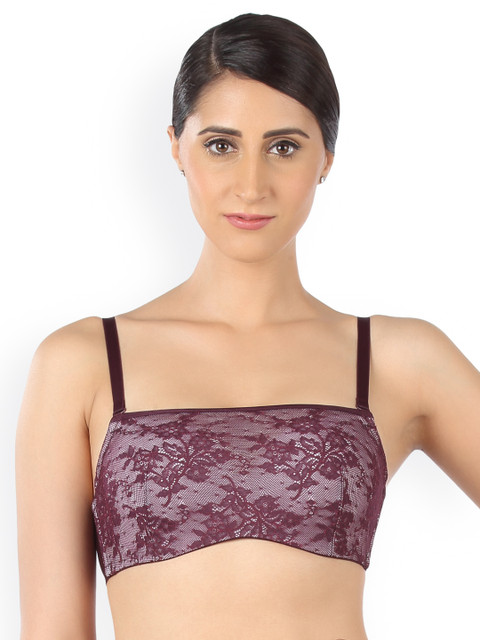 

Triumph Maroon Fashion 09 Padded Wireless Modern Bandeu Bra 76131255972442