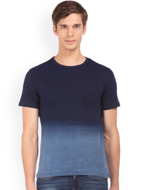 

Aeropostale Men Blue Dyed Round Neck T-shirt