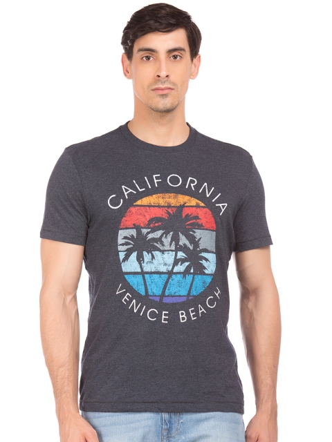 

Aeropostale Men Grey Printed Round Neck T-shirt