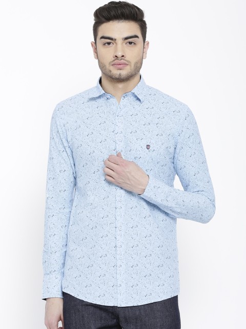 

Duke Men Blue Smart Regular Fit Printed Casual Shirt