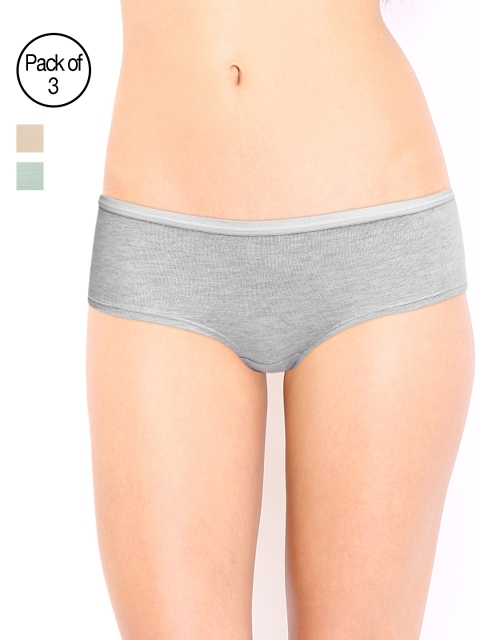 

Strings Women Pack of 3 Boy Short Briefs, Blue