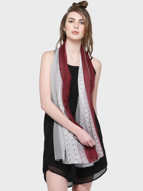 

J Style Women Grey Printed Stole