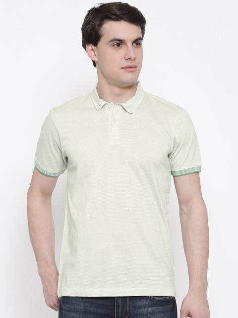 

CODE by Lifestyle Men Green Printed Polo Collar T-shirt