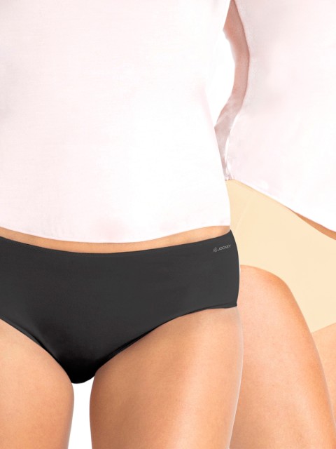 

Jockey Women Pack of 2 Hipster Briefs 1802-0110, Black