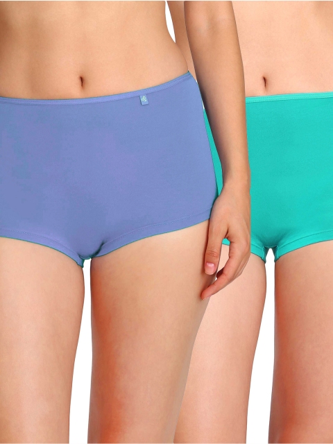 

Jockey Pack of 2 Boy Shorts, Sea green