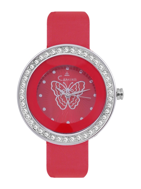 

Camerii Women Red Analogue Watch CWL569