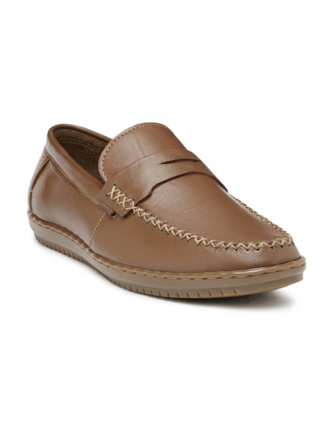 

Teakwood Leathers Men Tan Loafers