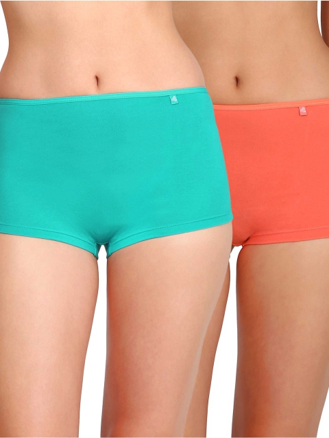 

Jockey Women Pack of 2 Boy Shorts, Sea green