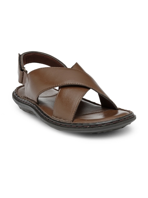 

Teakwood Leathers Men Brown Comfort Sandals