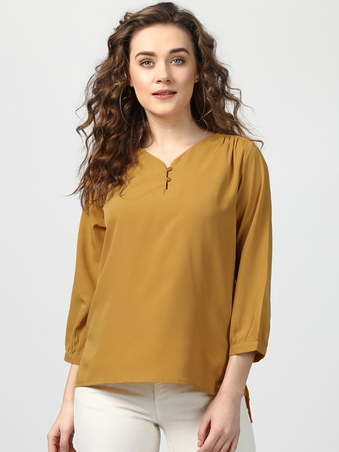 

Harpa Women Mustard Solid Top