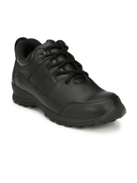 

Eego Italy Men Black Solid Synthetic Leather Mid-Top Trekking Shoes