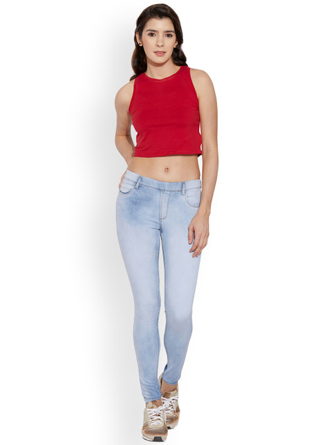 

Kraus Jeans Women K3072 Blue Midrise Leggings