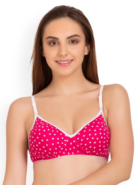 

Tweens Pink & White Printed Non-Wired Lightly Padded T-shirt Bra TW_1342PR